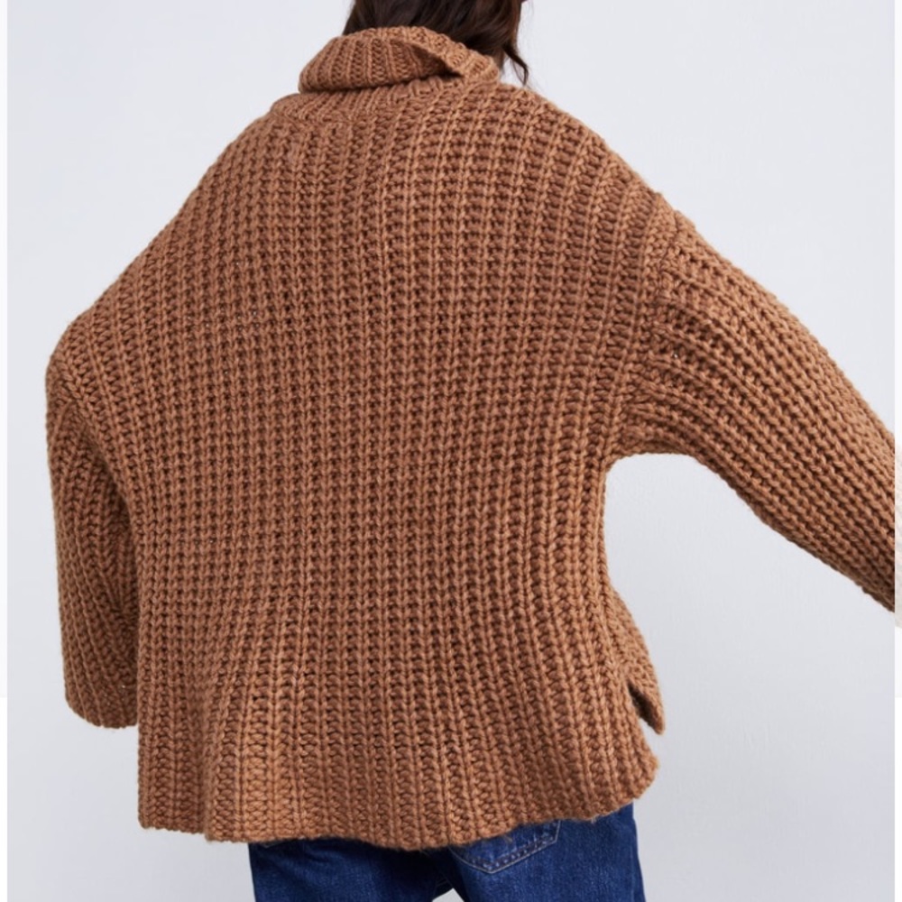 Zara Camel oversized sweater - Picture 6 of 14
